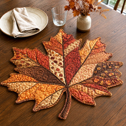 Autumn Maple Custom Shape Quilted Placemat SN0TV031