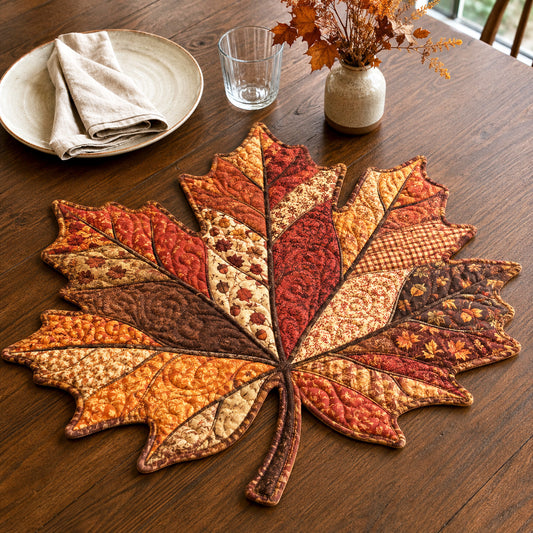 Autumn Maple Custom Shape Quilted Placemat SN0TV031