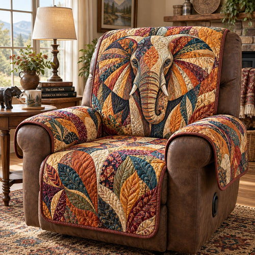 Autumn Mosaic Elephant Quilted Sofa Cover SN0DV1005