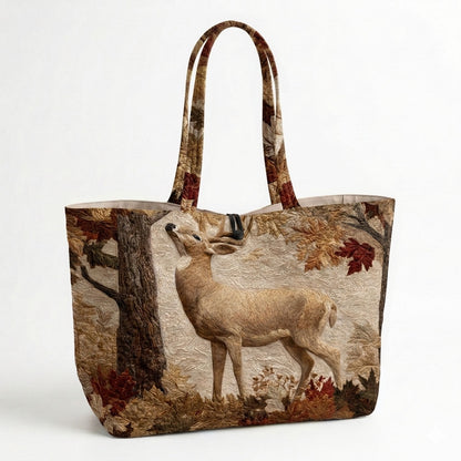 Autumn Stag Quilted Classic Tote Bag SN0DK034