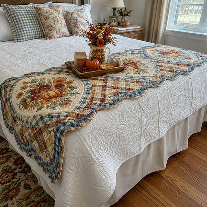 Autumn Traditions Custom Shape Quilted Bed Runner SN0PT513