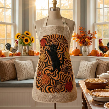 Autumn Whiskers Quilted Apron SN0PT165