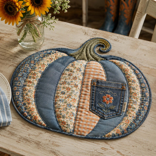 Autumn Wishes Custom Shape Quilted Placemat SN0TD037