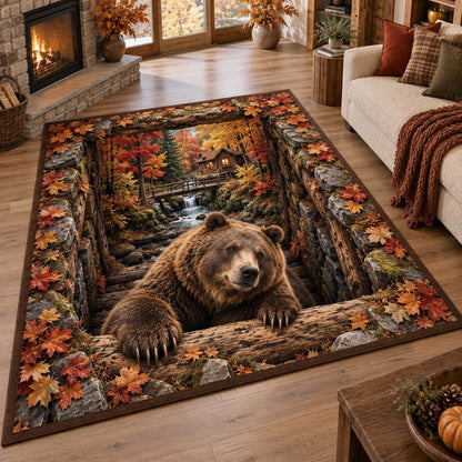 Autumnal Bear Area Rug SN0HH0904