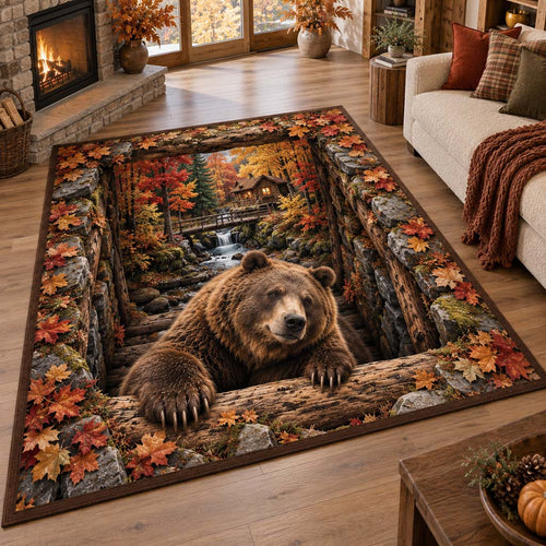 Autumnal Bear Area Rug SN0HH0904