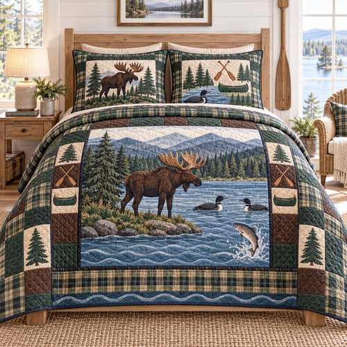 Backcountry Lodge 3-Piece Quilted Bedding Set SN0TD1183