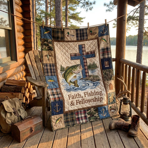 Backwoods Believer Quilted Blanket SN0DV046