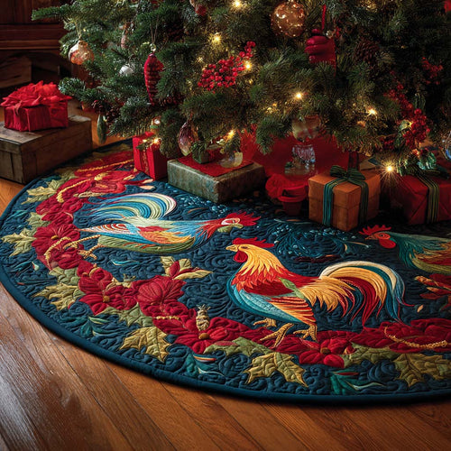 Barnyard Breeze Christmas Quilted Tree skirt NCU0NNT2539