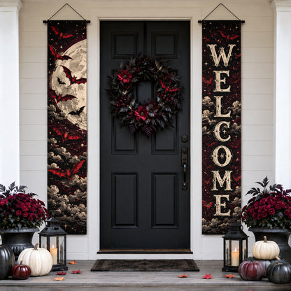 Bat Flight Manor Welcome Door Banner SN0PT300