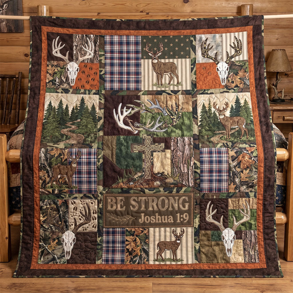 Be Strong Through Faith Quilted Blanket SN0PT054