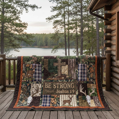 Be Strong Through Faith Quilted Blanket SN0PT054