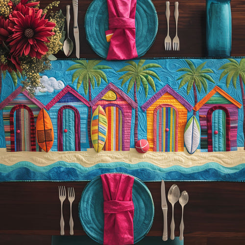 Beachside Escape Quilted Table Runner NCU0NT6485