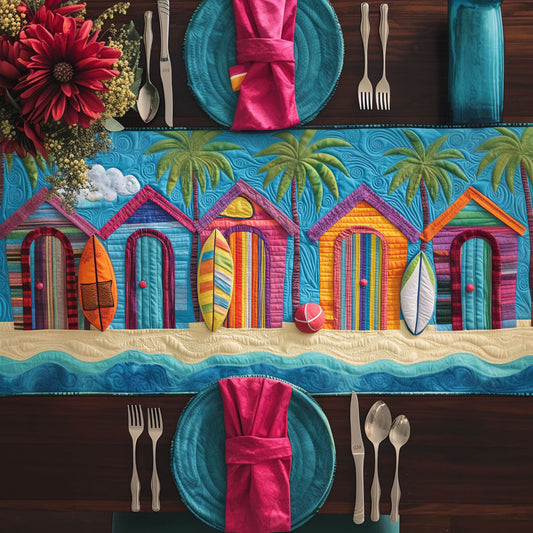 Beachside Escape Quilted Table Runner NCU0NT6485