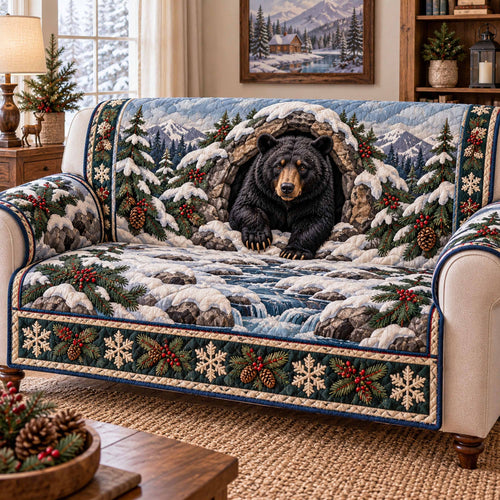 Bear Country Quilted Sofa Cover SN0TD1223