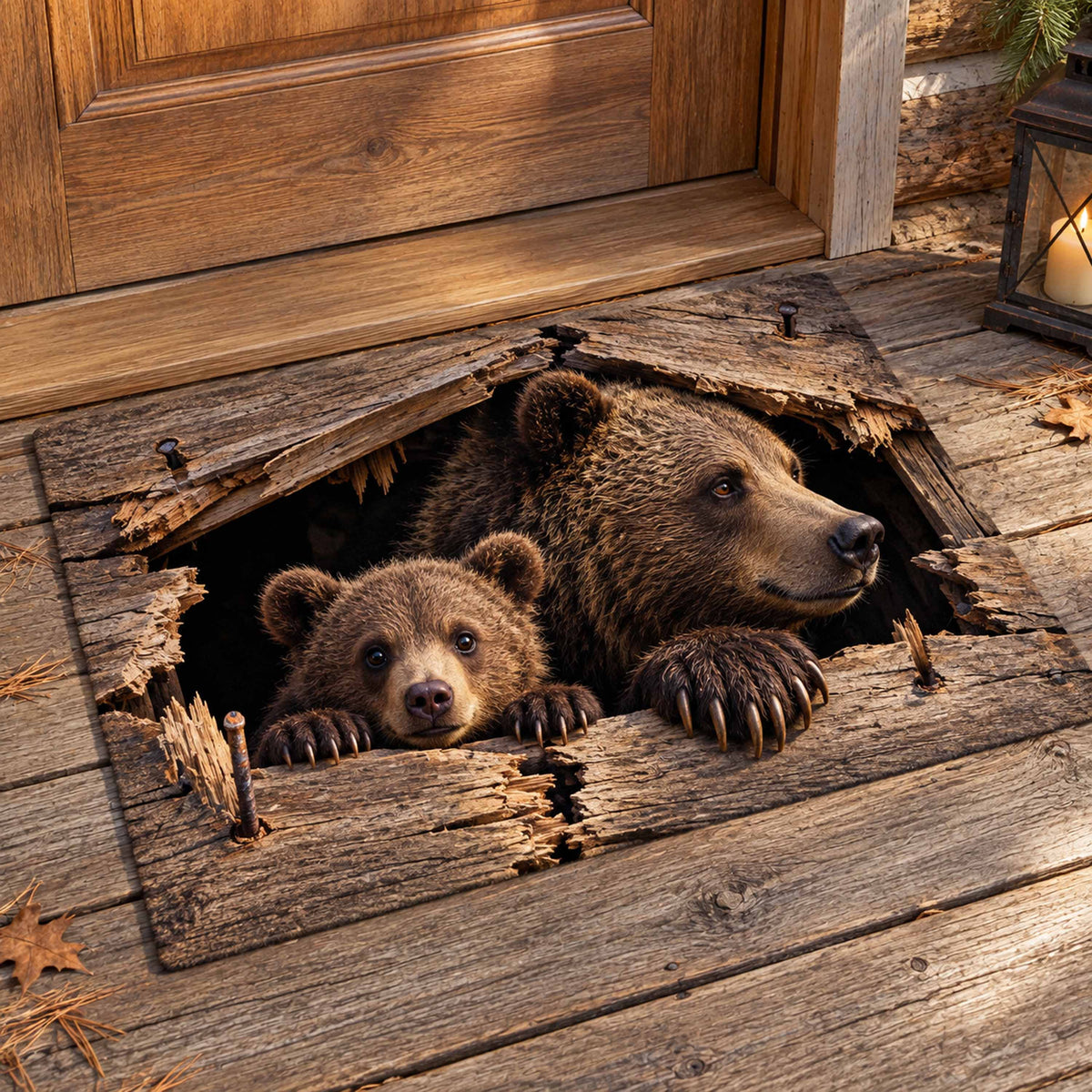 Bear Forest Path Doormat SN0TD981
