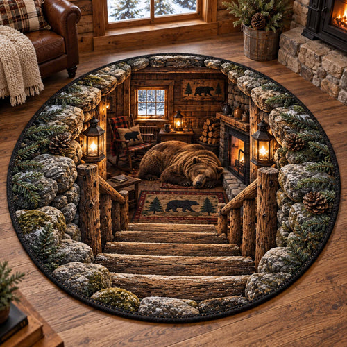 Bear Haven Quilted Round Mat SN0TD959