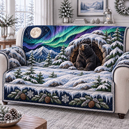 Bear Haven Quilted Sofa Cover SN0TD1229