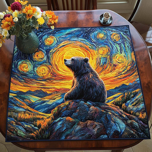 Bear Horizon Quilted Table Topper NCU0DDK693