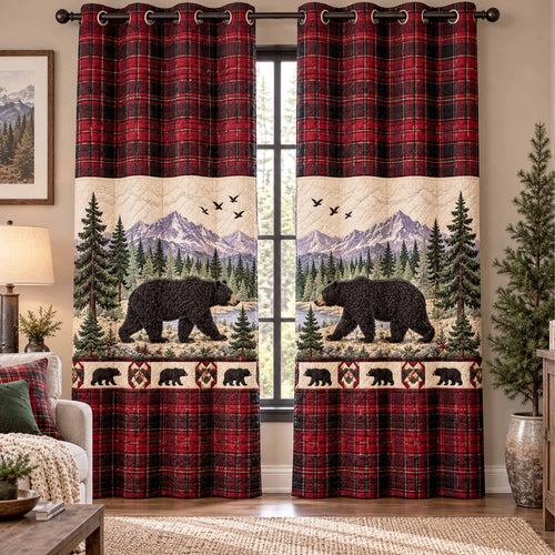 Bear Trail Quilted Curtains SN0TD1123