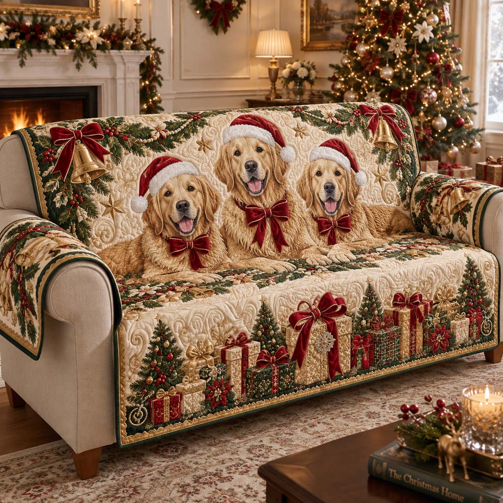 Bell Golden Trio Quilted Sofa Cover SN0HH0405