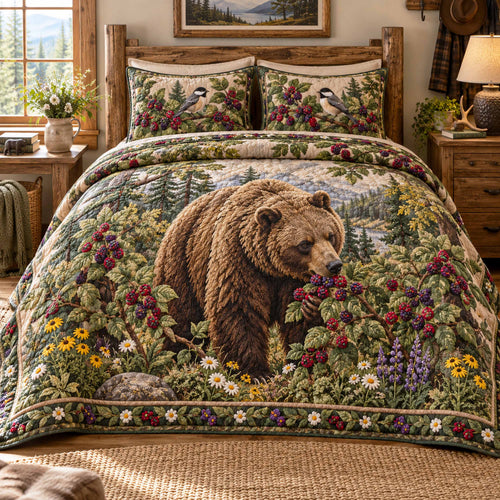 Berry Trail 3-Piece Quilted Bedding Set SN0TD1055