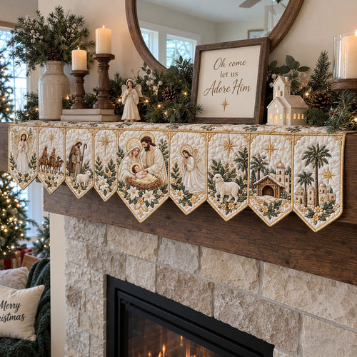 Bethlehem Blessing Quilted Mantel Scarf SN0PT1066