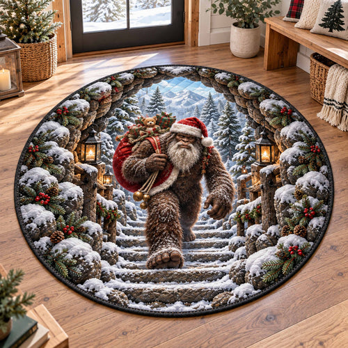 Bigfoot Forest Quilted Round Mat SN0TD970