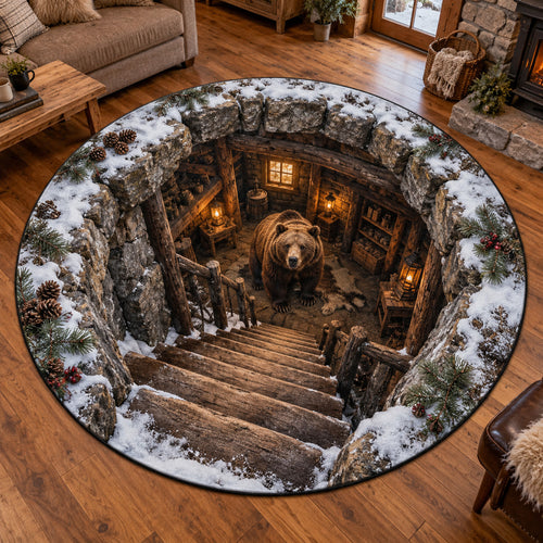 Bigfoot Mountain Hollow Round Carpet SN0TV624