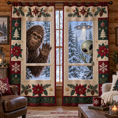 Bigfoot Mystery Quilted Curtains SN0TV744