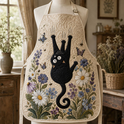 Black Cat Cottage Quilted Apron SN0PT166