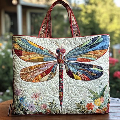 Bloom Dragonfly Quilted Tote Bag NCU0DK9127