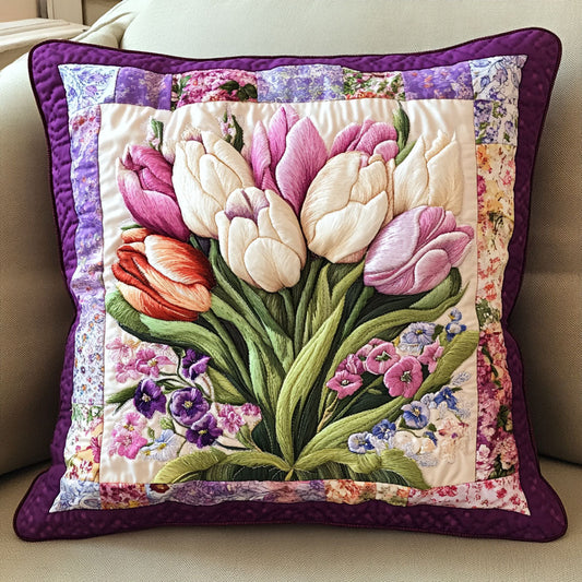 Bloom Haven Quilted Pillow Case NCU0VH3356