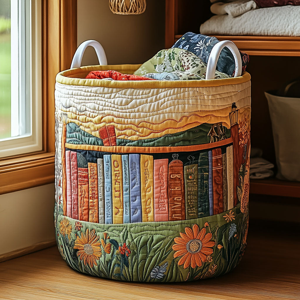 Blooming Shelf Quilted Laundry Basket NCU0DDK833