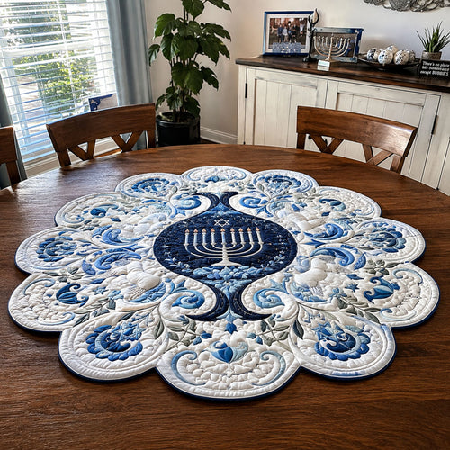 Blooms of Tradition Custom Shape Quilted Table Topper SN0PT773