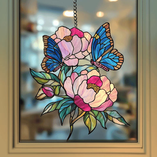 Blossom Breeze Peony - Window Hanging Suncatcher NCU0PD065