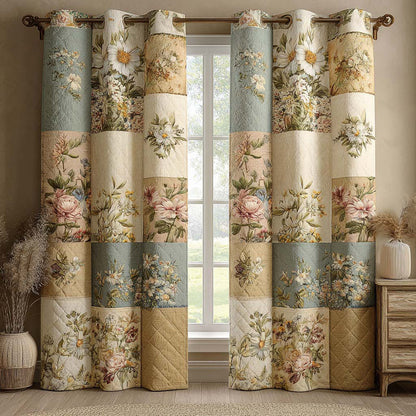Blossom Haven Quilted Curtains NCU0QQ325