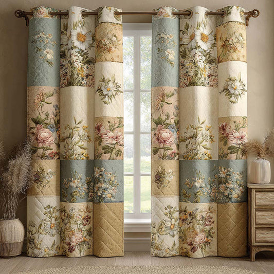 Blossom Haven Quilted Curtains NCU0QQ325