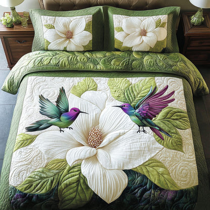 Blossom Hum 3-Piece Quilted Bedding Set NCU0NVH605