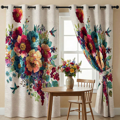 Blossom Symphony Quilted Curtains NCU0TN267