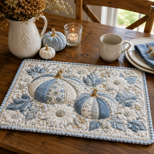 Blue Cottage Harvest Quilted Placemat SN0PT624