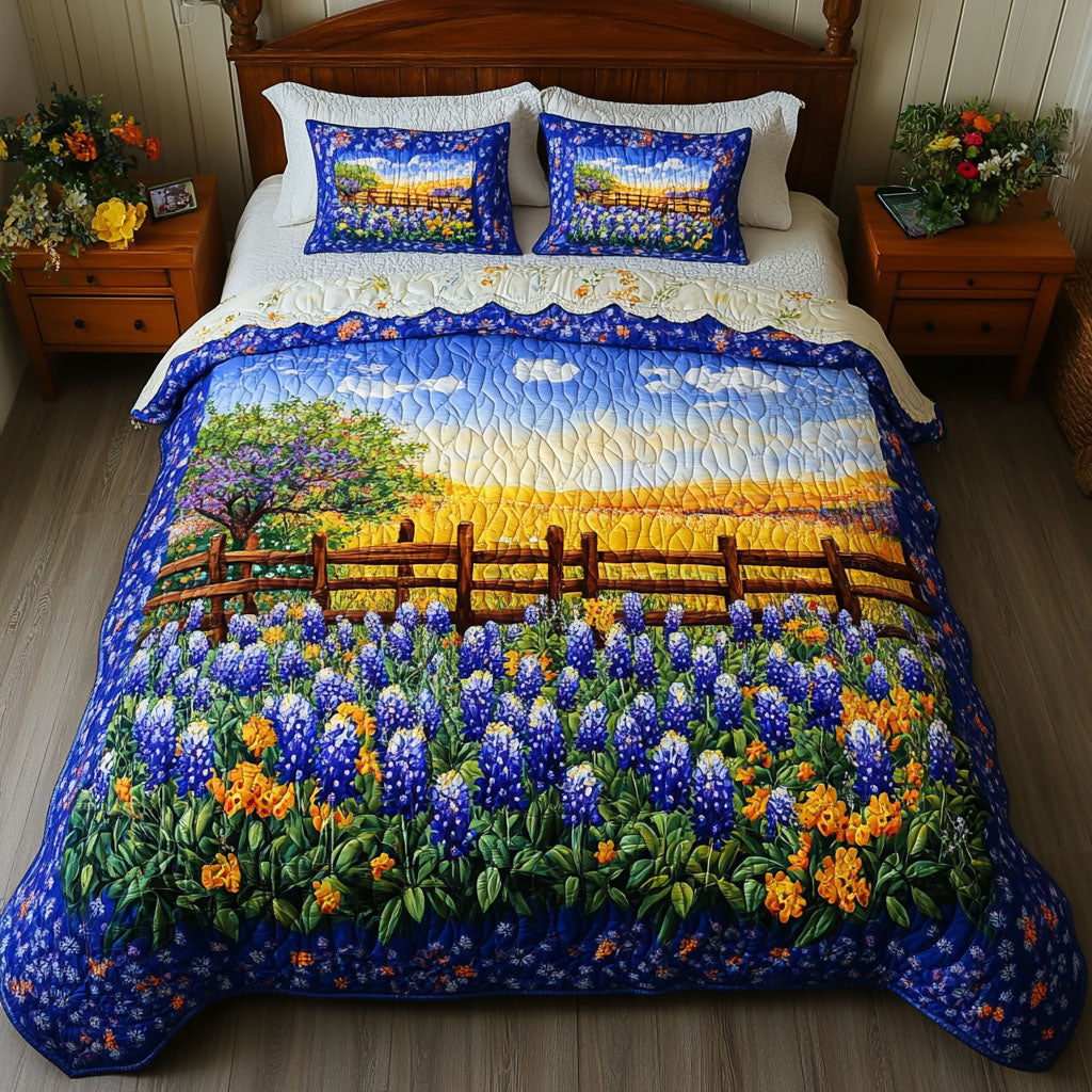 Bluebonnet Meadows Duvet Cover Set NCU0NNT509