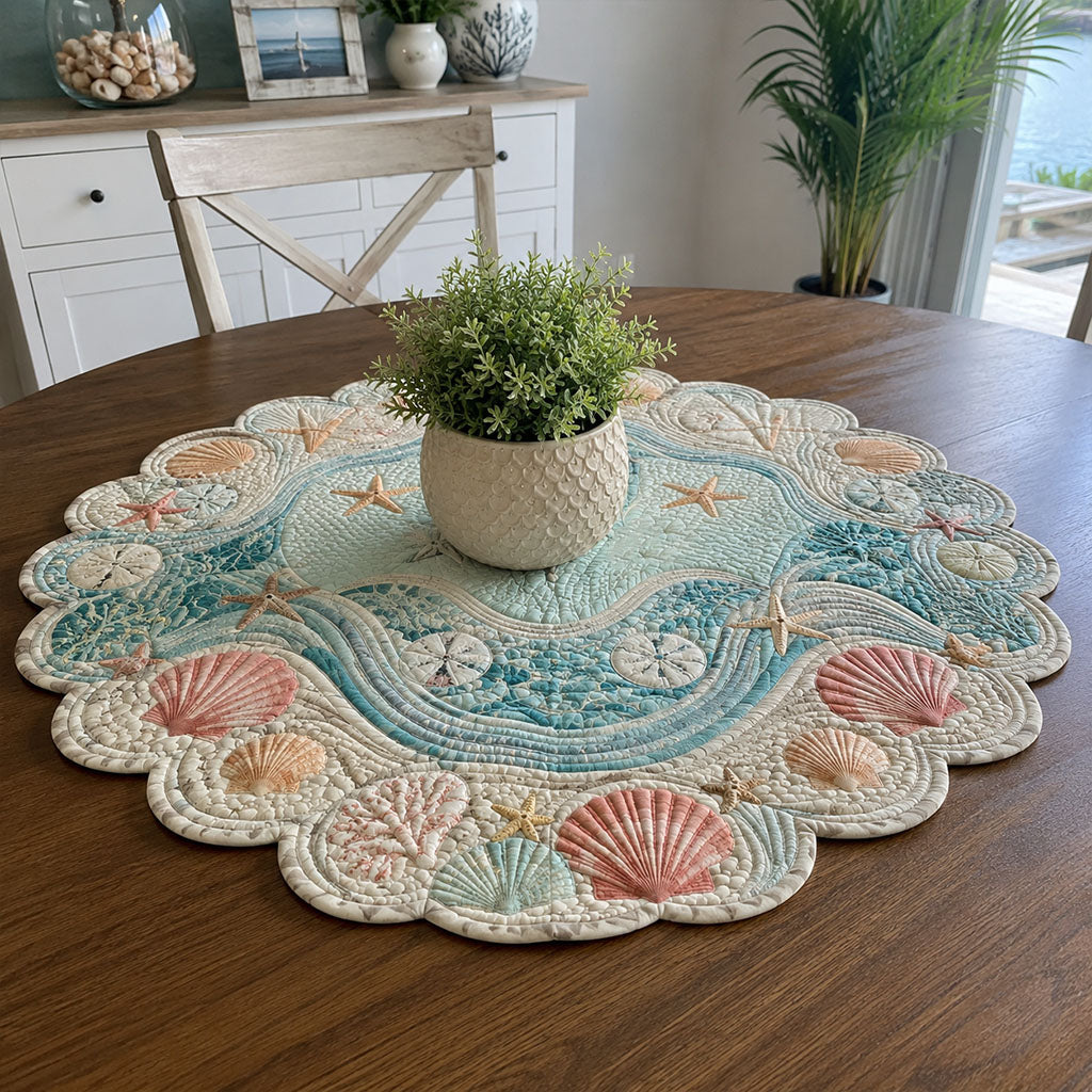 Bluewater Keepsake Custom Shape Quilted Table Topper SN0PT885