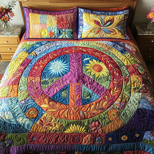 Bohemian Dream 3-Piece Quilted Bedding Set NCU0PT4638