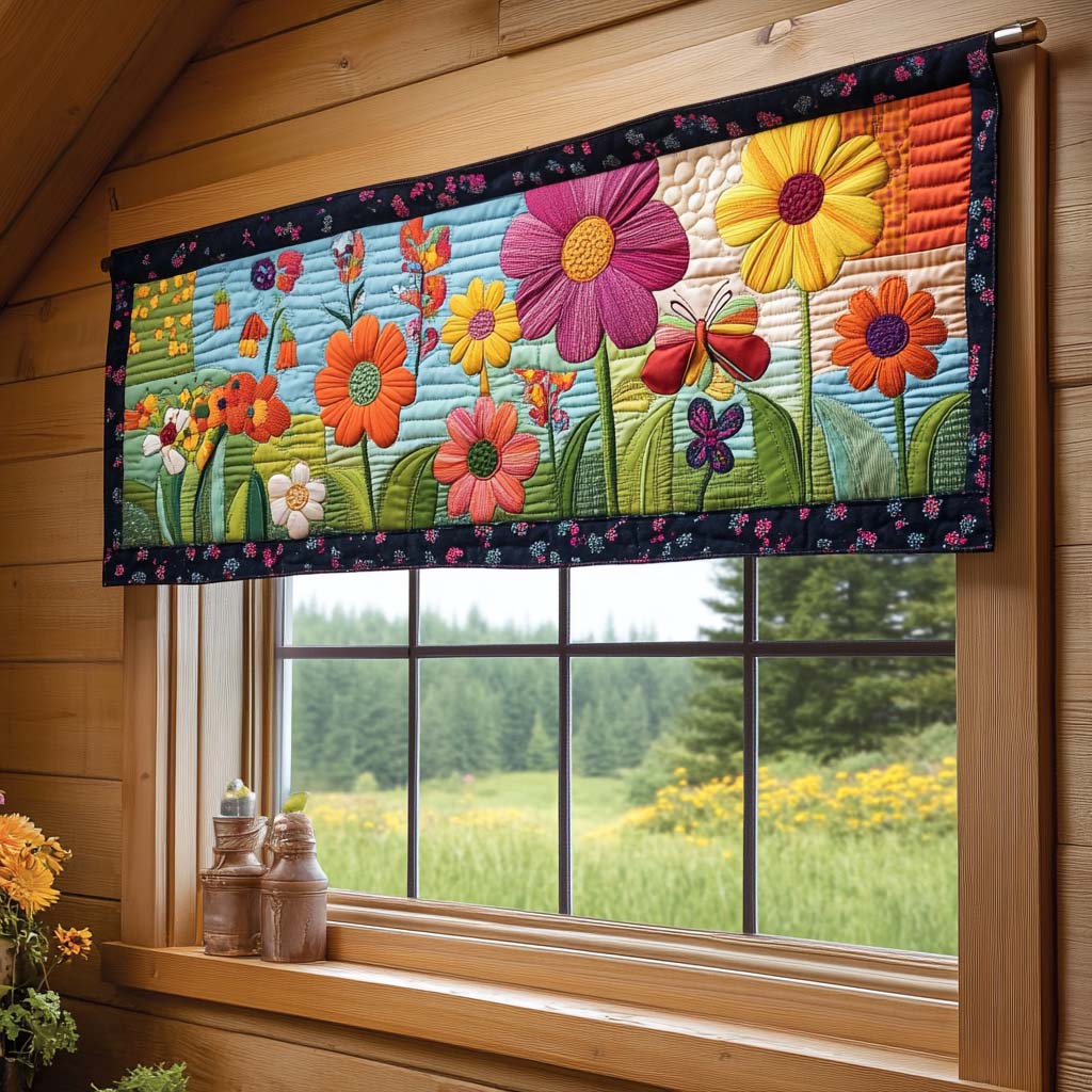 Boho Path Quilted Valance NCU0DV768