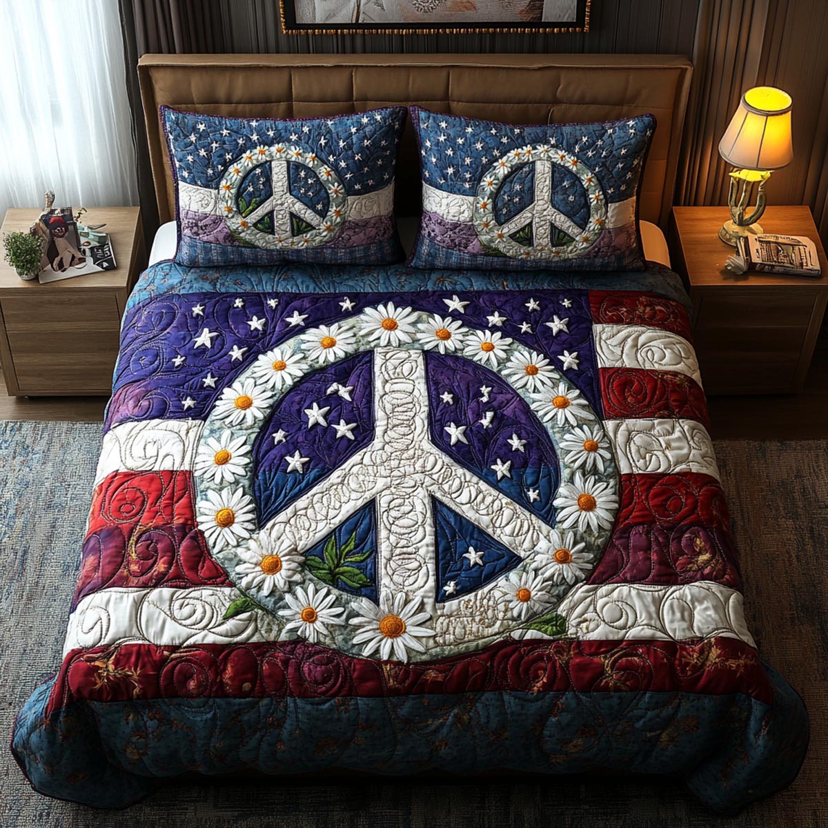 Boho Patriot Duvet Cover Set NCU0DV235