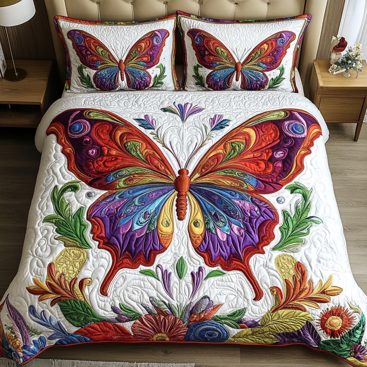 Bold Butterflies Duvet Cover Set NCU0PVL141