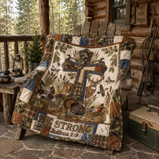Bold Devotion Hunting Quilted Blanket SN0PT064