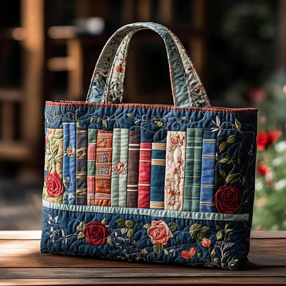 Book Bloom Quilted Tote Bag NCU0DK9427