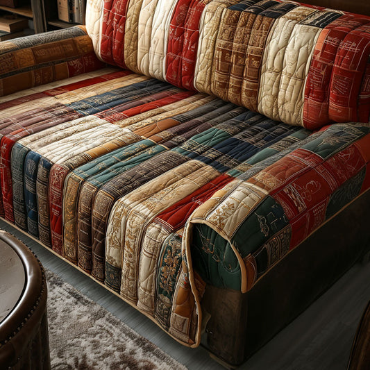 Book Nook Comfort Quilted Sofa Cover NCU0PT9733