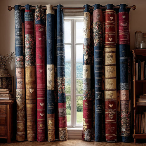 Bookish Cottage Quilted Curtains NCU0TP0160